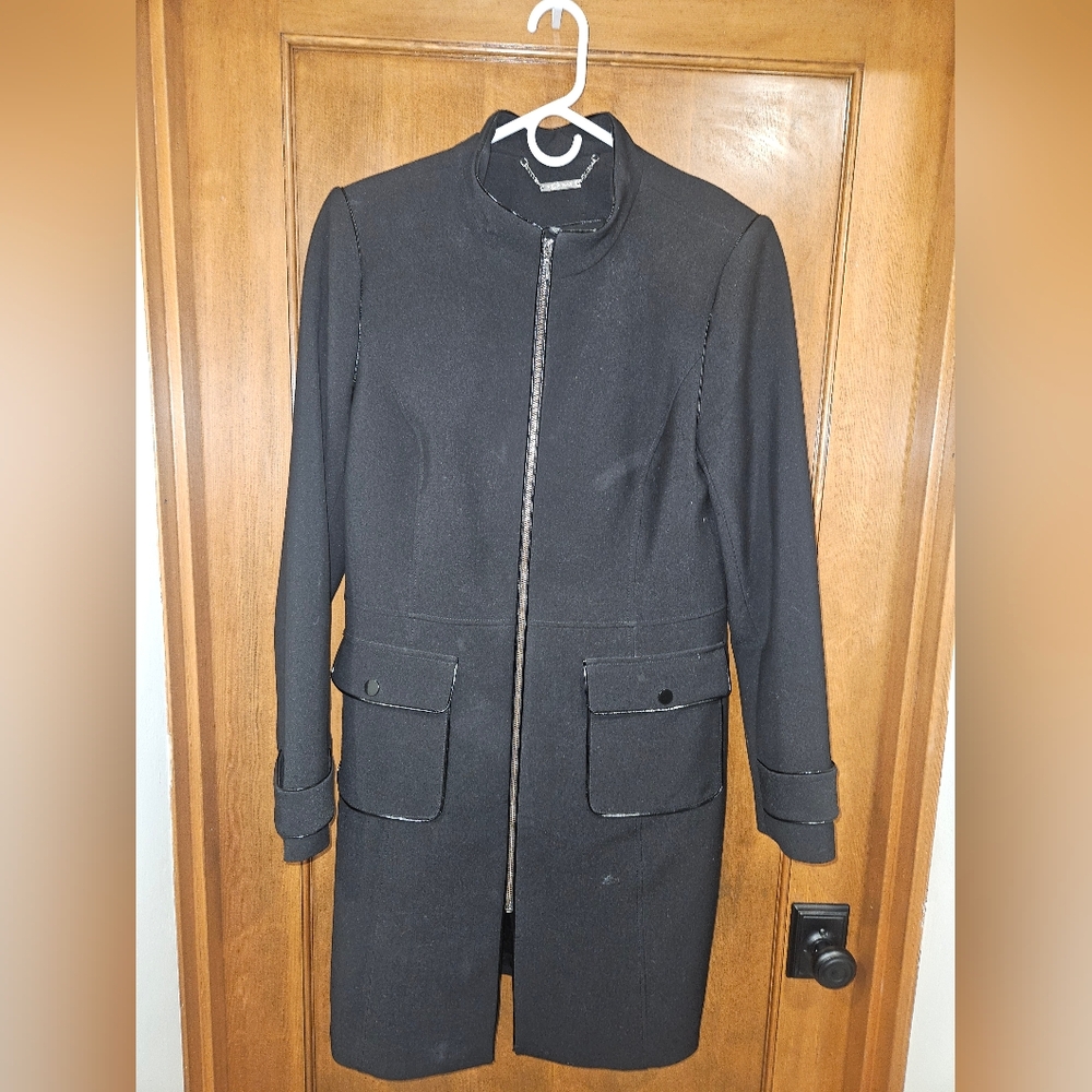 WHBM Chic Black Women's Trench Coat